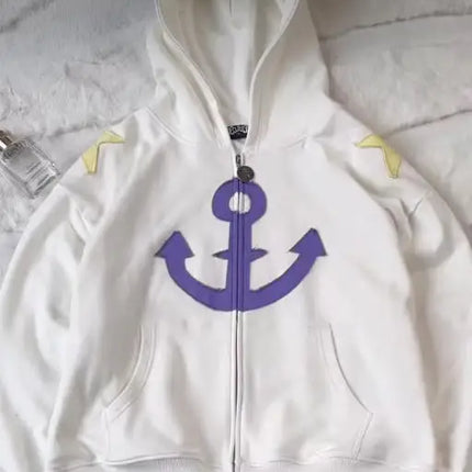 Jojo Bizarre Adventure Splice Zip Up Hoodies Women Oversized Star Zipper Hoodie Hip Hop Couples Harajuku Y2k Street Sweatshirt