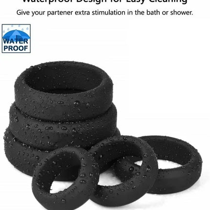 Silicone Cock Ring Penis Enhance Erection Delay Ejaculation Cockring Sex Toys For Men Foreskin Lock Semen Ring Sex Shop