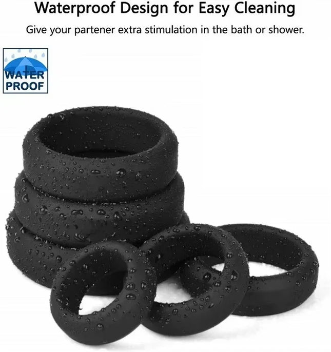 Silicone Cock Ring Penis Enhance Erection Delay Ejaculation Cockring Sex Toys For Men Foreskin Lock Semen Ring Sex Shop