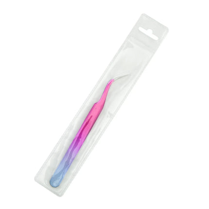 New 1Pc Eyelash Tweezers Anti-static Non-magnetic Professional Pincet 3D Eyelash Extension Tweezer 100% Closure Makeup Tool