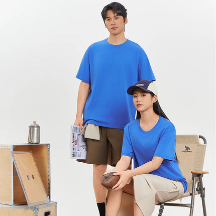 Unisex 100% Pure Cotton Solid Color Men's Summer Round Neck Short Sleeve T-Shirt 180g Cotton T-Shirt in 16 Colors