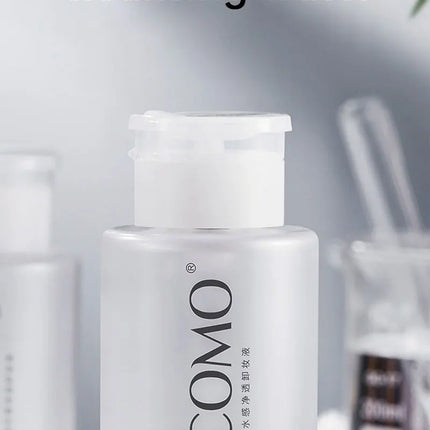 GECOMO Hyaluronic acid makeup remover-3-in-1 Eye, Lip, and Face Cleanser，Gentle, Suitable for Sensitive Skin, Pump Bottle
