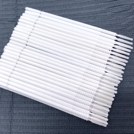 100PCS/Pack Long Head Bendable Micro Brushes Lash Applicator  Eyelash Mascara Glue Cleaning Brush Makeup Tools