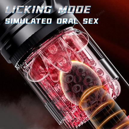 Automatic Heated Telescopic Sucking Masturbator Cup Blowjob Pocket Thrusting Rotating Masturbation Sex Toys for Adult Men