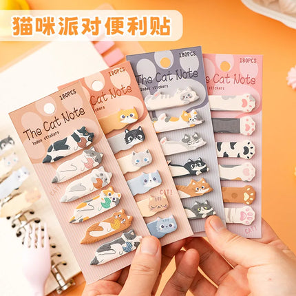 Gift Stationery DIY Leisure Cat Series Cute Paper Memo Pad Sticker Post Sticky Notes Notepad School Office Supplies Memo Pad