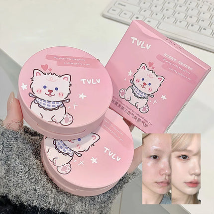 3-In-1 Air Cushion Compact Cream Hydrated High Coverage Foundation Natural Isolate Brighten Concealer BB Cream KoreanMakeup Base