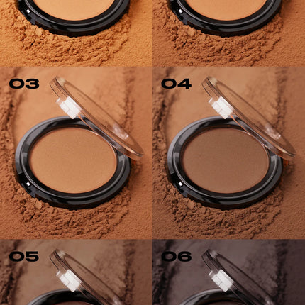 Professional Matte Contour Powder Palette - Long-Lasting Bronzer & Highlighter Makeup Kit for 3D Face Shaping,