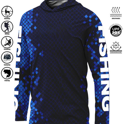 Fishing Shirt Hoodie,UPF 50+ Uv Protection Quick Dry Tops Breathable 2025 Outdoor Moisture Wicking Jersey Fishing Apparel shirts