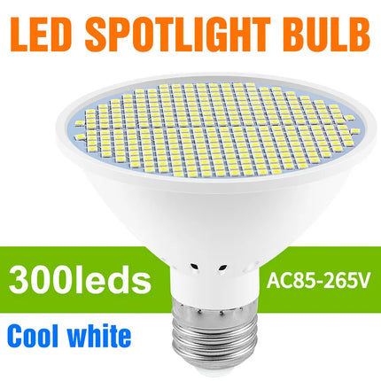 LED E27/E26 Light Bulb AC220V Spotlight Ceiling Lamp 126/200/300leds Chandelier 110V Home Study Room Balcony Lighting Cool/Warm