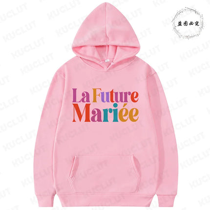 Winter Autumn Outerwears: Y2K Clothes Hooded Sweatshirts, Future Bride & Bridesmaid Picks for French Girls EVJF Single Farewell