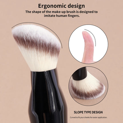 MAANGE Contoured Foundation Brush Foundation Makeup Brushes Face Brush For Liquid Or Cream Foundations Makeup Tool for Beauty