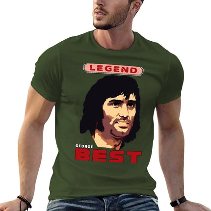 GEORGE BEST - Football Legend T-Shirt anime figures cheap stuff boys whites shirts graphic tees men clothing