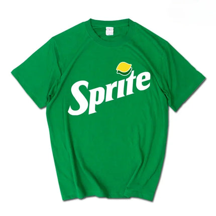2026 Summer New Trendy Brand INS Pepsi Cola Joint 3DT-shirt Sprite Coca-Cola Men's and Women's Loose  Couple's Short Sleeves