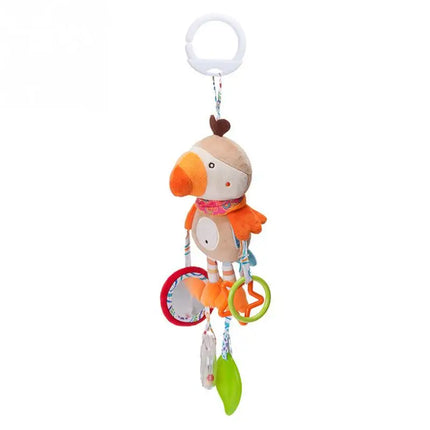 Baby Hanging Toys for 0 3 6 12 Months Rainbow Activity Plush Animal Stroller Toy for Baby Car Seat Crib Travel Sensory Baby Toy