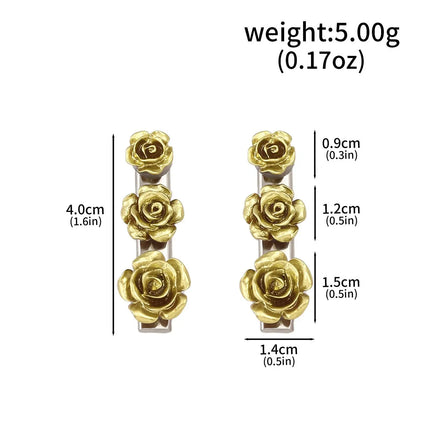 The Apothecary Diaries Cute MaoMao Hair Clip Gold Rose Hair Accessory Earrings Necklace Set Love Hairpin Anime Cosplay Props Gif