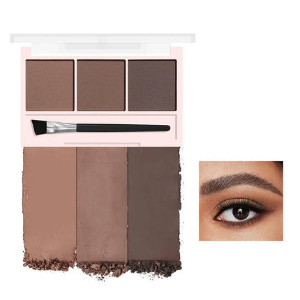 Three-color eyebrow powder natural long-lasting shadow three-dimensional eyebrow shape waterproof eyebrow cream Makeup Cosmetics