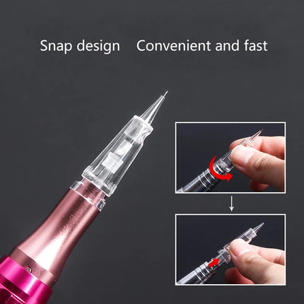 10pcs Tattoo Needle Permanent Makeup Machine Universal Needles Microblading Cartridge Needle For Eyebrow Eyeliner Lip Tattoo pen