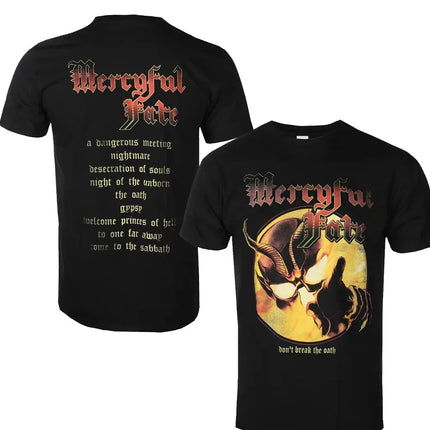 Mercyful Fate Graphic T-Shirt Casual Cotton Unisex Women Men Oversized Short Sleeve Fashion Casual Retro Street Y2k Hip Hop Tee
