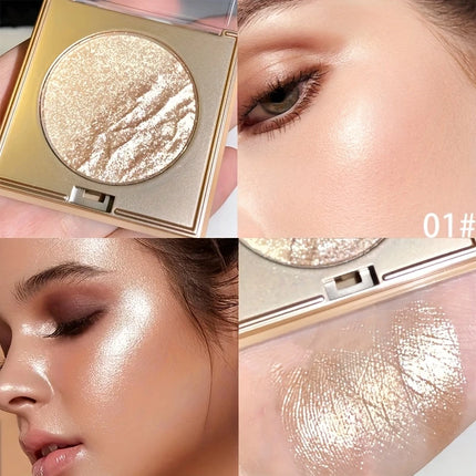 2-In-1 Highlighter And Contour Palette,Long-Lasting Radiant Contouring Makeup Waterproof Shimmer Face Makeup for Face & Body
