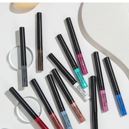 Waterproof Matte Liquid Eyeliner Long Lasting Quick Dry Non Smudging UV Luminous Gel Makeup for Smokey Eyes