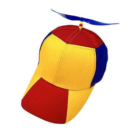 Bamboo Dragonfly Rainbow Sun Cap Funny Adventure Dad Hat Snapback Hat Helicopter Propeller Design for  Boys Girls Adult