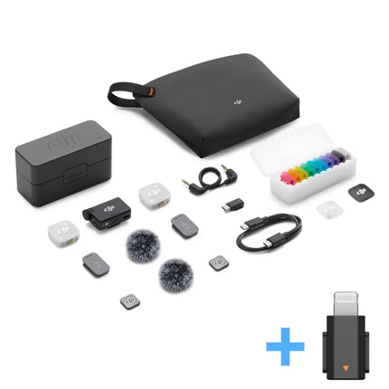 DJI Mic Mini 2 Wireless Microphone 48-Hour Operating Time & Power Saving Three Voice Tone Presets, Two-Level Noise Cancelling