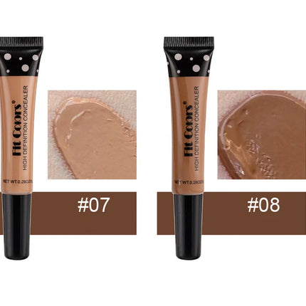 Nude Makeup Facial Foundation Waterproof Cover Blemish Base Fluid Concealer Oil Control Lasting Brighten Skin BB Cream Cosmetics