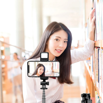 FGCLSY Bluetooth Wireless Selfie Tripod with Fill Light 360 Degree Rotation Remote Shutter is Suitable for Travel Shooting