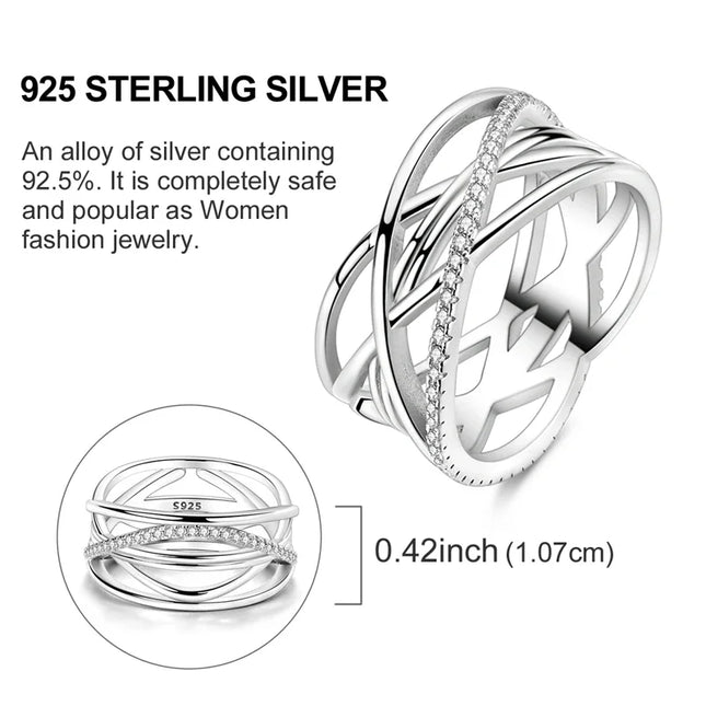 Women Silver Finger Rings for Women Original 925 Sterling Silver Dream Catcher Dragon Ring Sun Zircon Heart Wedding Jewelry
