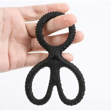 Cock Rings Silicone Ball Stretcher Delay Ejaculation TPE Penis Ring for Men Sex Toys Adjustable Semen Lock Ring SM Penis Sleeve