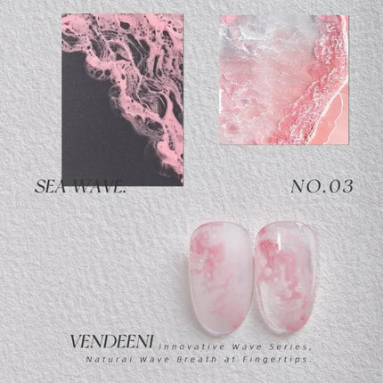 DIY Nail Art Blossom Gel Semi Permanent Soak Off Marble Gel Polish Varnish Quickly Blooming Nail Polish Bubble Ocean Wave Gel