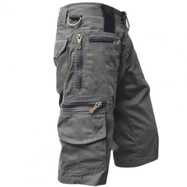 Pantalones cortos hombre Men's  Shorts Jogging Shorts Solid Color Multi-Pocket Summer Casual Straight Cargo Shorts Men Shorts