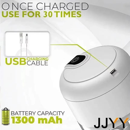 Electric Garlic Puree Grinder, Rechargeable 260ml Onion, Ginger, Chili, Vegetable Grinder, and Complementary Food Machine