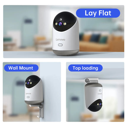 Lenovo 2MP WiFi Camera Smart Home Indoor Wireless IP Surveillance Camera Auto Tracking Security CCTV Surveillance Baby Monitor