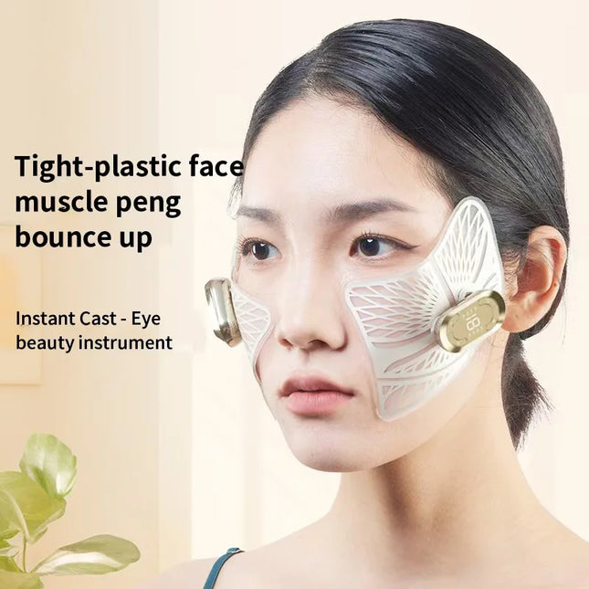 EMS Facial Sculptor V-Lift Massager - Smart Anti-Aging Device with  Pulse for Eye & Jawline Toning, Rechargeable Face Trainer