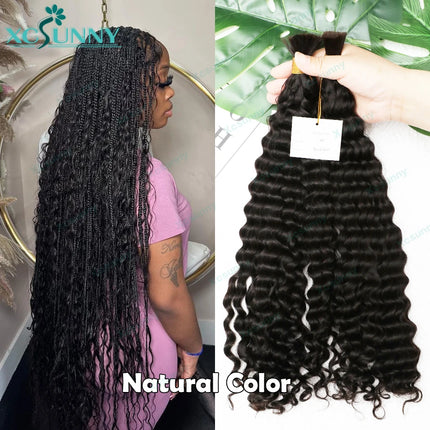 Bulk Human Hair For Braiding Curly Loose Deep Braiding Hair Extensions Color 30 4 Bulk Human Hair For Braids Double Drawn