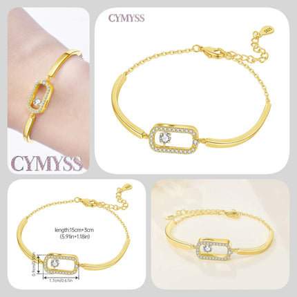 Original 925 Sterling Silver Butterfly Bracelet Zirconia Tennis Ball Women Fashion Simple Engagement Wedding Charm Jewelry Gift