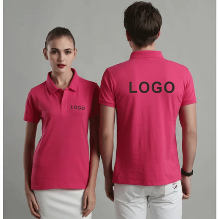 Customized Logo Breathable Polo Shirt Casual Company Group Clothing Lapel Short Sleeve Polo Shirts Work Clothes Print Embroidery