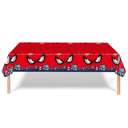 Marvel Heroes SpiderMan Anime Party Decoration Supplies Tableware Flag Pulling Background Cloth Latex Aluminum Film Balloons