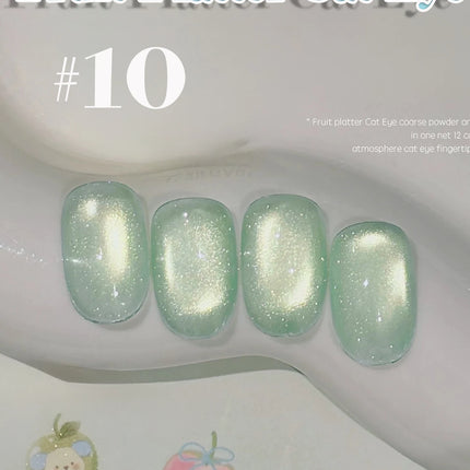 TC 12-Color Cat Eye Magnetic Gel Nail Polish 10ml Full Coverage Vernis Semi Permanent Super Gorgeous Nail Manicure Varnish Gel