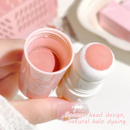 Velvet Mist Blush Stick - Vibrant and youthful, Korean style, natural long-lasting brightening, for both lips and cheeks