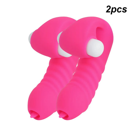 Strapon Finger Sleeve Vibrators For Women Clitoris Stimulator Vaginal Licks Anal Plug Female Masturbator Sex Toys Couples Erotic