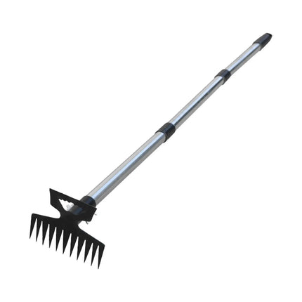 Weed Pulling Tool Hand Weeder Uprooting Rake Stainless Steel Multipurpose Hoe for Yard and Patio Gardening