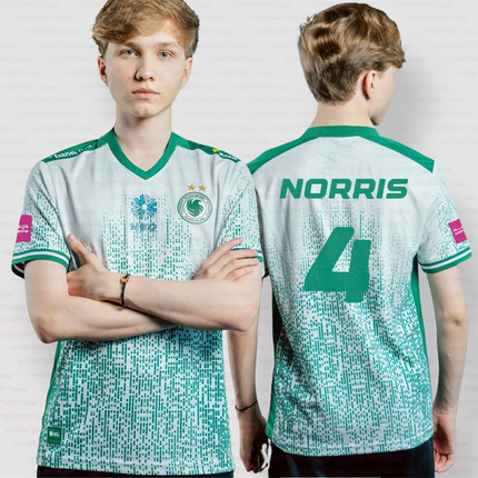 EWC 2025 Team Falcons Jersey Esports Club CS2 Training Uniform Men's Breathable V-Neck T-shirt NIKO M0NESY Player Custom Tees