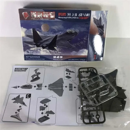 1Pcs 1/144 4D Assembly Airplane Mi24 Helicopter FC-1 J10 US Thunderbolt Fighter Reconnaissance Plane Transporter Military Toy