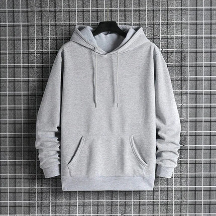 2025 Fall/winter New Arrival Men's Hoodie High Quality Solid Color Hooded Sweatshirt Male Home Outdoor Casual Fashion Pullover