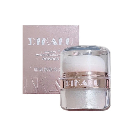 Shimmering Contour Blush Brightening Glitter Loose Powder Makeup Fairy Powder Highlighter Patting Powder Moonlight White Body