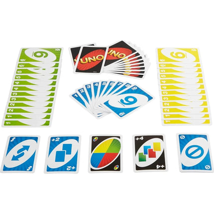 100% Original Mattel UNO Card Game Deck Poker Board Games 112 Playing Card Game Christmas Gift Card Game Games for Kids