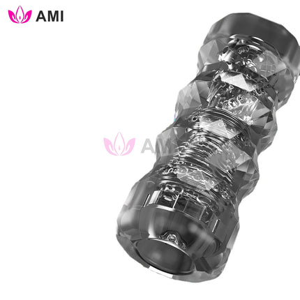 AMI Adult Sex Toys Electric Massager Lifelike Vagina Male Masturbation Cup Silent USB-Rechargeable Pocket-Sized Pussy Sex Toy