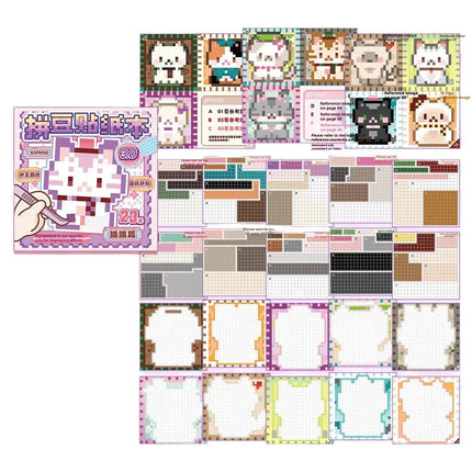 Perler Bead Kit Ultra Sparkle Glitter Sheets & Ironing Paper High Aesthetic Craft Supplies Complete Set of 6 Sheets